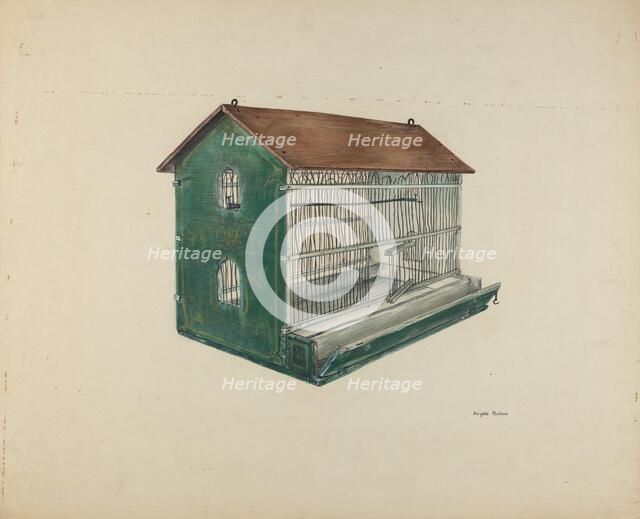 Zoar Bird Cage, c. 1939. Creator: Angelo Bulone.