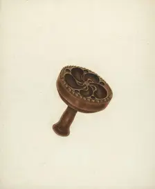 Zoar Butter Mold, c. 1939. Creator: John Wilkes