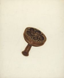 Zoar Butter Mold, c. 1939. Creator: John Wilkes