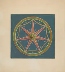 Zoar Ceiling Ornament, c. 1938. Creator: Fritz Boehmer