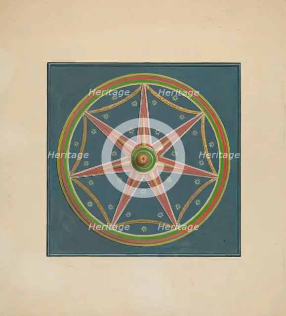 Zoar Ceiling Ornament, c. 1938. Creator: Fritz Boehmer.