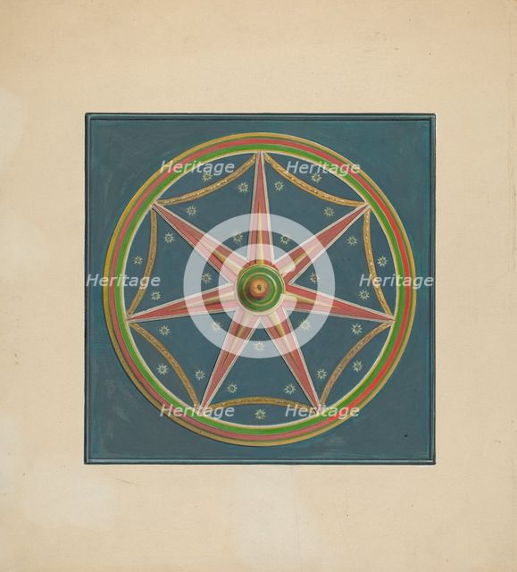 Zoar Ceiling Ornament, c. 1938. Creator: Fritz Boehmer.