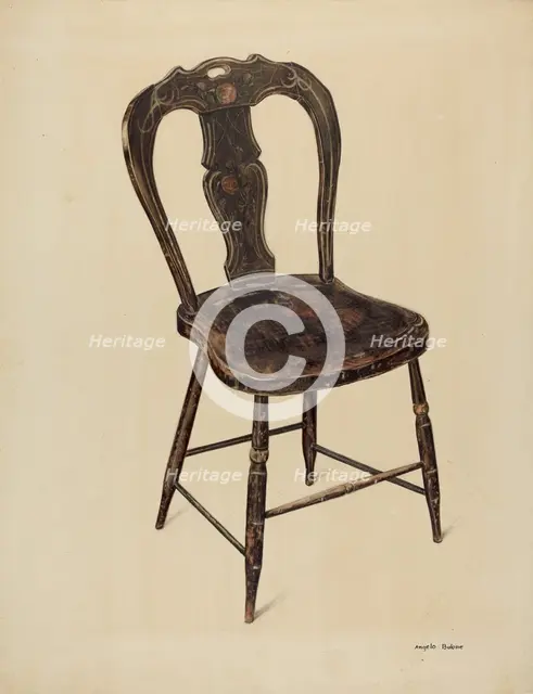 Zoar Chair, c. 1937. Creator: Angelo Bulone.