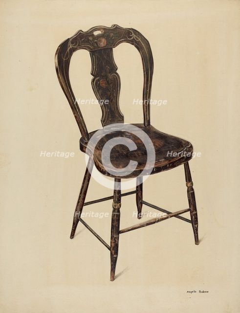 Zoar Chair, c. 1937. Creator: Angelo Bulone.