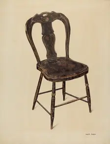 Zoar Chair, c. 1937. Creator: Angelo Bulone