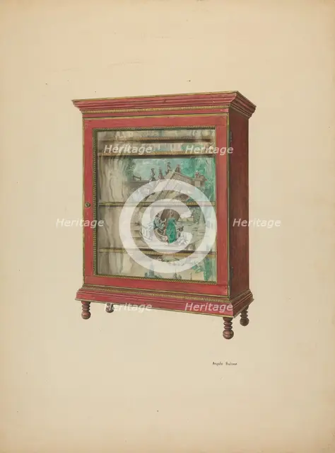 Zoar Cupboard, c. 1939. Creator: Angelo Bulone.