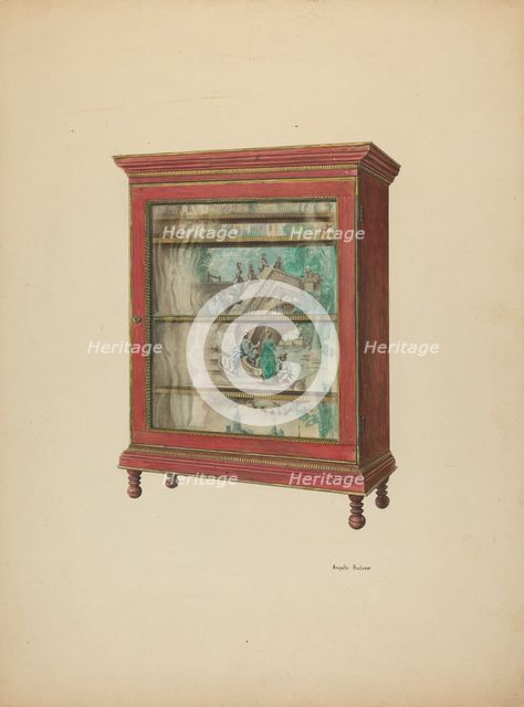 Zoar Cupboard, c. 1939. Creator: Angelo Bulone.