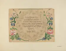 Zoar Decorated Painting, c. 1938. Creator: Jerry Guinta