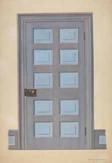 Zoar Door, c. 1938. Creator: Fritz Boehmer