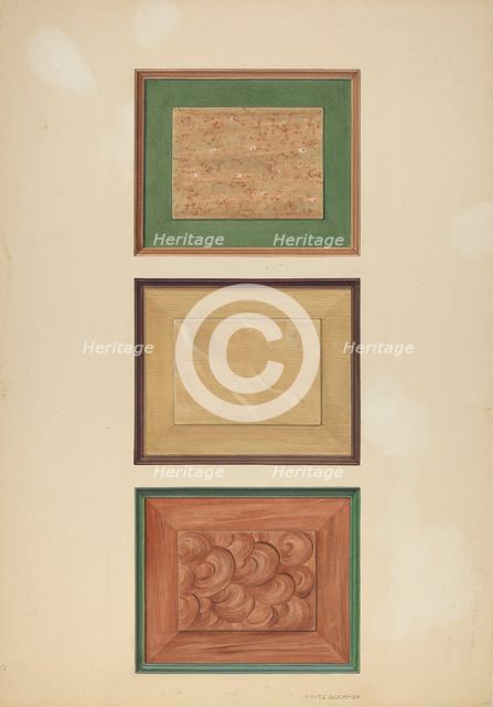 Zoar Door Panels, c. 1937. Creator: Fritz Boehmer.