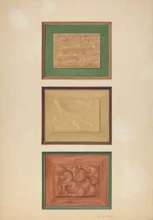 Zoar Door Panels, c. 1937. Creator: Fritz Boehmer