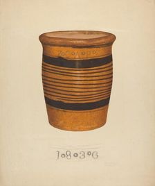 Zoar Flower Pot, c. 1937. Creator: Richard Barnett
