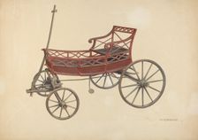 Zoar Invalid Wagon, c. 1937. Creator: Fritz Boehmer