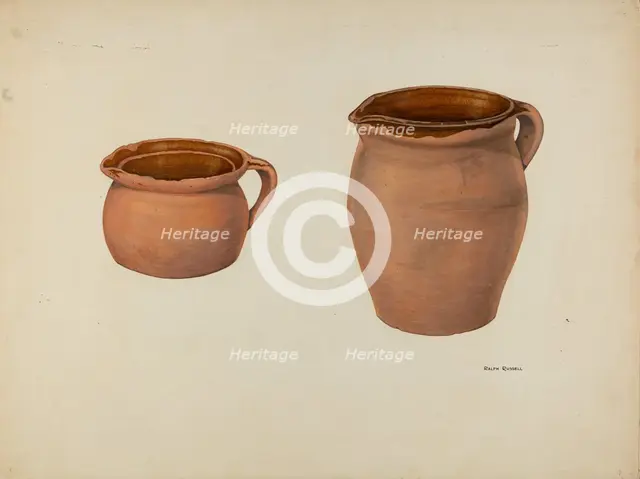 Zoar Milk Pitcher, c. 1939. Creator: Ralph Russell.