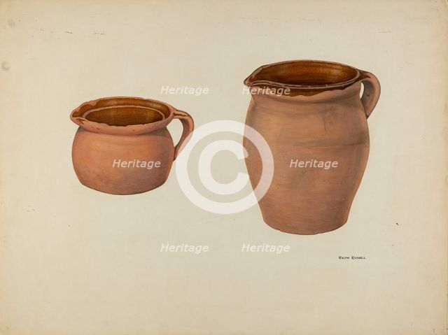 Zoar Milk Pitcher, c. 1939. Creator: Ralph Russell.