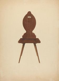 Zoar "Peasant" Chair, c. 1941. Creator: Ralph Russell
