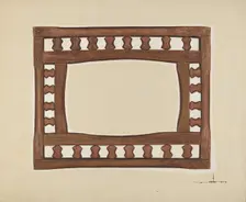 Zoar Picture Frame, c. 1937. Creator: James Drake