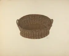 Zoar Sewing Basket, c. 1938. Creator: John Wilkes