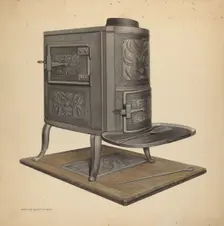 Zoar Stove, c. 1938. Creator: Fritz Boehmer