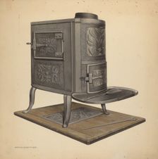 Zoar Stove, c. 1938. Creator: Fritz Boehmer