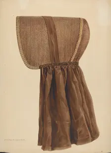 Zoar Summer Bonnet, c. 1937. Creator: Fritz Boehmer