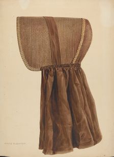 Zoar Summer Bonnet, c. 1937. Creator: Fritz Boehmer