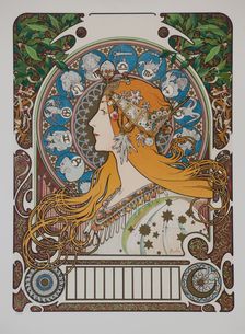 Zodiaque (Zodiac), 1896. Creator: Mucha, Alfons Marie (1860-1939)