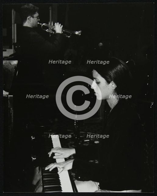 Zoe Rahman and Mark Armstrong playing at The Fairway, Welwyn Garden City, Hertfordshire, 2000. Artist: Denis Williams