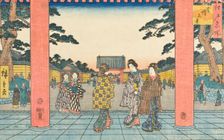 Zojoji in Shiba, 1854. Creator: Ando Hiroshige