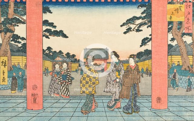 Zojoji in Shiba, 1854. Creator: Ando Hiroshige.
