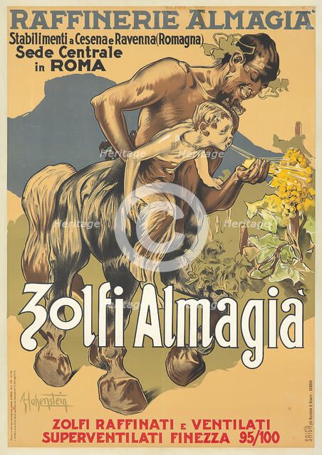 Zolfi Almagià. Creator: Hohenstein, Adolfo (1854-1928).