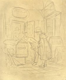 Zollvisitation I mid-late 19th century, (c1924). Creator: Carl Spitzweg