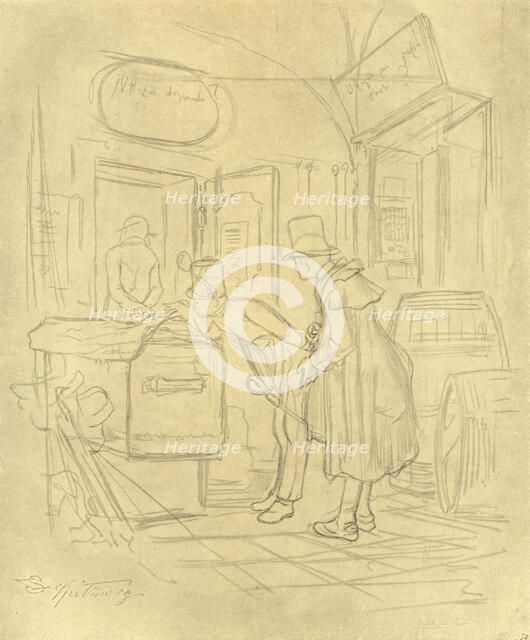 'Zollvisitation I', mid-late 19th century, (c1924).  Creator: Carl Spitzweg.