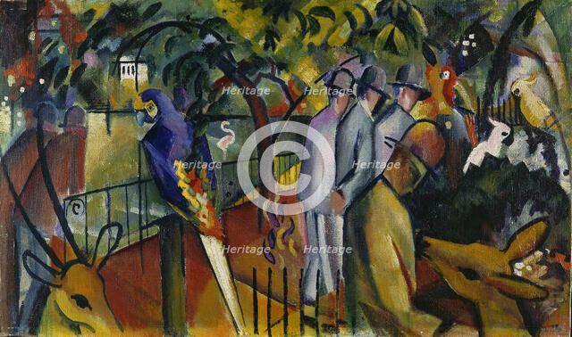Zoological garden I, 1912. Artist: Macke, August (1887-1914)