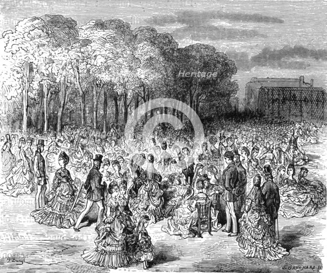 'Zoological Gardens - Sunday Promenade', 1872.  Creator: Gustave Doré.