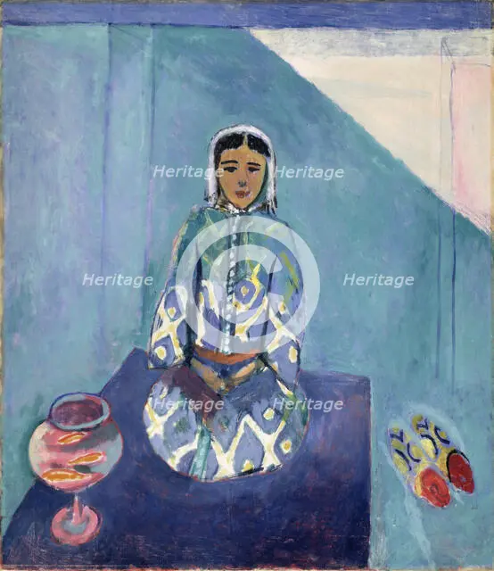 'Zorah on the Terrace', (mid part of the Moroccan triptych), 1912-1913.  Creator: Henri Matisse.