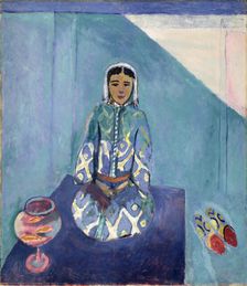 Zorah on the Terrace (mid part of the Moroccan triptych), 1912-1913. Creator: Henri Matisse