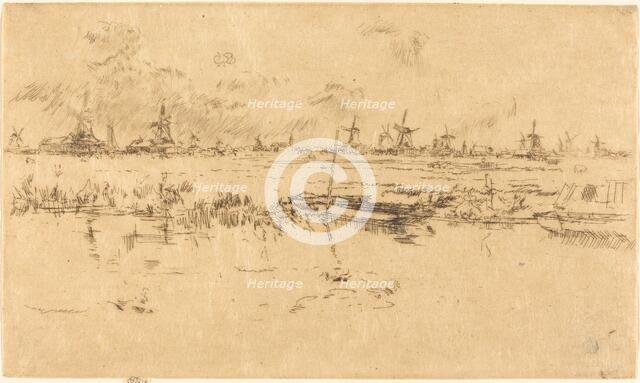 Zaandam, 1889. Creator: James Abbott McNeill Whistler.