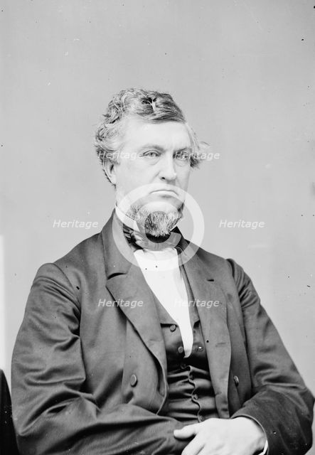 Zachariah Chandler of Michigan, between 1855 and 1865. Creator: Unknown.