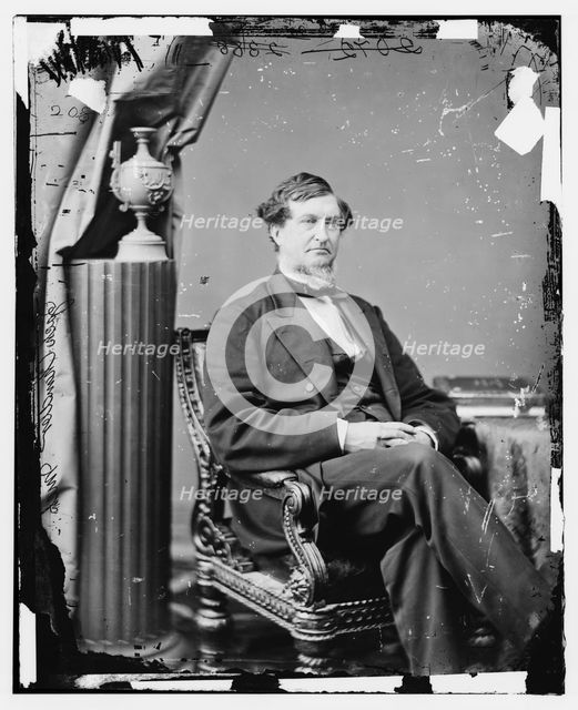 Zachariah Chandler of Michigan, between 1860 and 1875. Creator: Unknown.