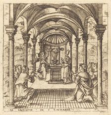 Zacharias and the Angel of the Lord, probably c. 1576/1580. Creator: Leonard Gaultier