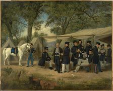 Zachary Taylor at Walnut Springs, 1847. Creator: William Garl Browne