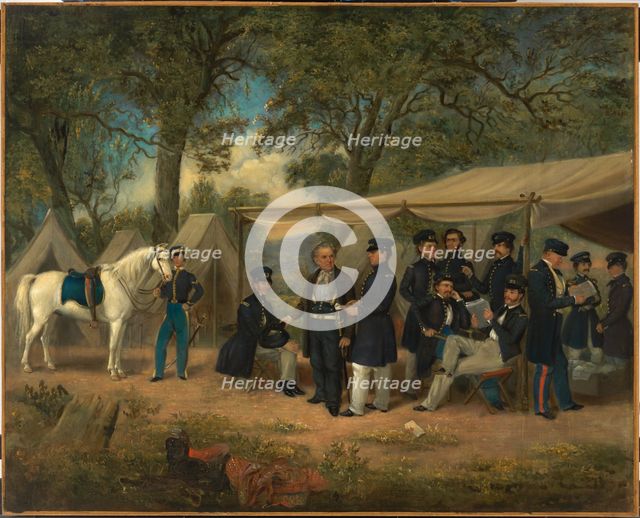 Zachary Taylor at Walnut Springs, 1847. Creator: William Garl Browne.