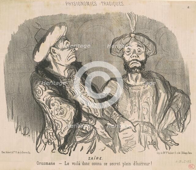 Zaïre, 19th century. Creator: Honore Daumier.