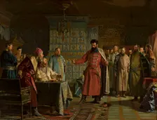 Zakhary Lyapunov's quarrel with the Tsar Vasili Shuisky at Kremlin, 1886
