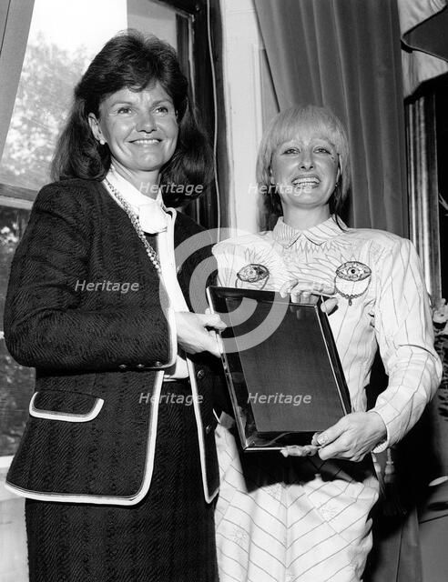 Zandra Rhodes (1940- ), British Fashion Designer, 1986. Artist: Sidney Harris