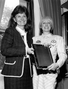 Zandra Rhodes (1940- ), British Fashion Designer, 1986. Artist: Sidney Harris