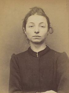 Zanini. Marie (veuve Milanaccio). 28 ans, née à Turin (Italie). Cuisinière. Vol. 18/3/94., 1894. Creator: Alphonse Bertillon