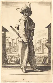Zanni, 1618/1620. Creator: Jacques Callot