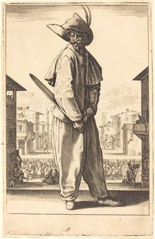 Zanni, 1618/1620. Creator: Jacques Callot